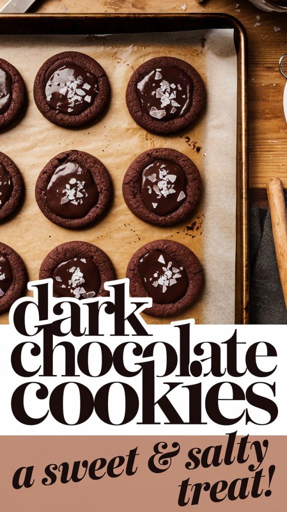 Dark Chocolate Sea Salt Cookie Recipe