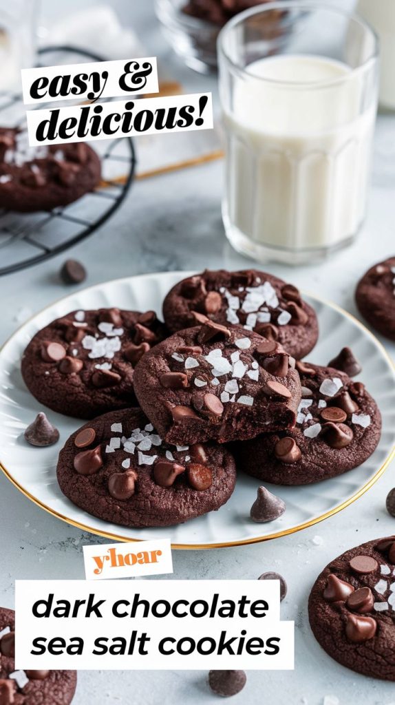 Dark Chocolate Sea Salt Cookie Recipe