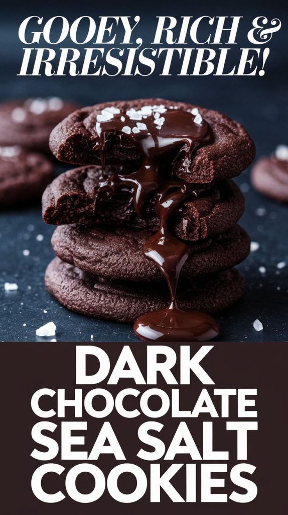 Dark Chocolate Sea Salt Cookie Recipe