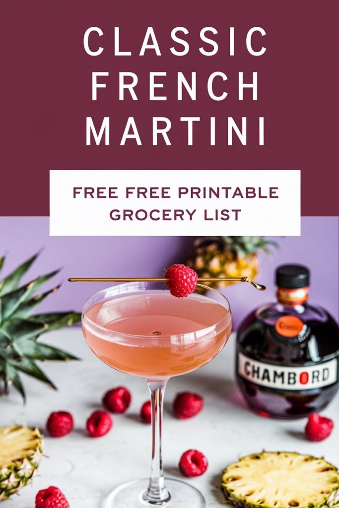 French Martini Chambord Cocktail Recipe