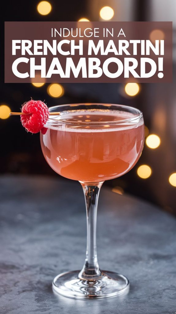 French Martini Chambord Cocktail Recipe