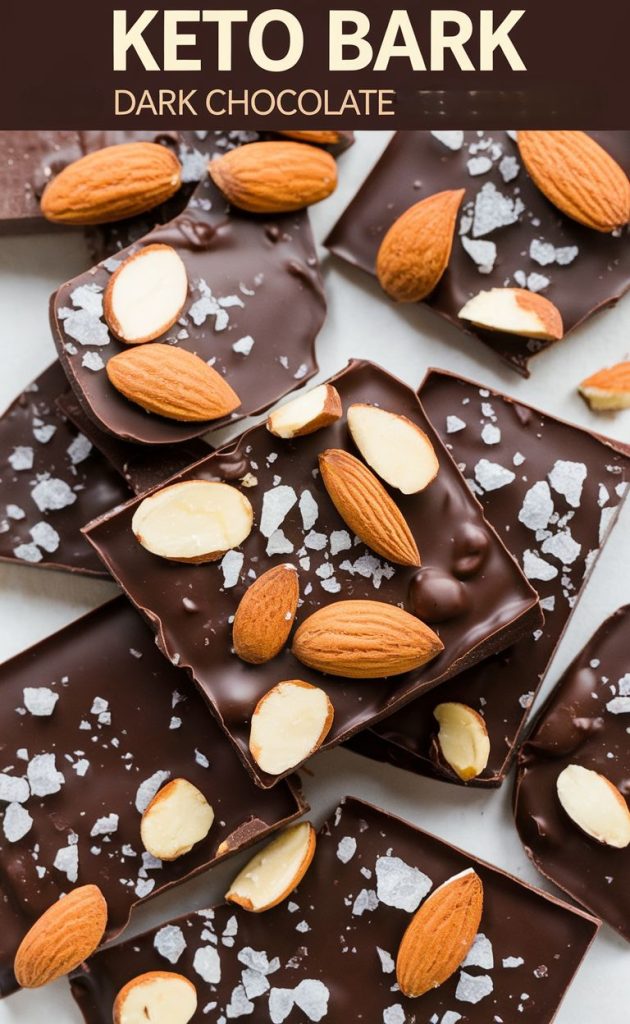 Keto Chocolate Almond Bark Recipe