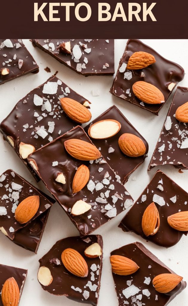 Keto Chocolate Almond Bark Recipe