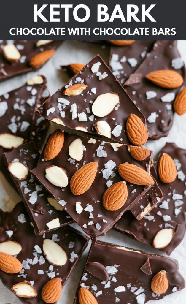 Keto Chocolate Almond Bark Recipe