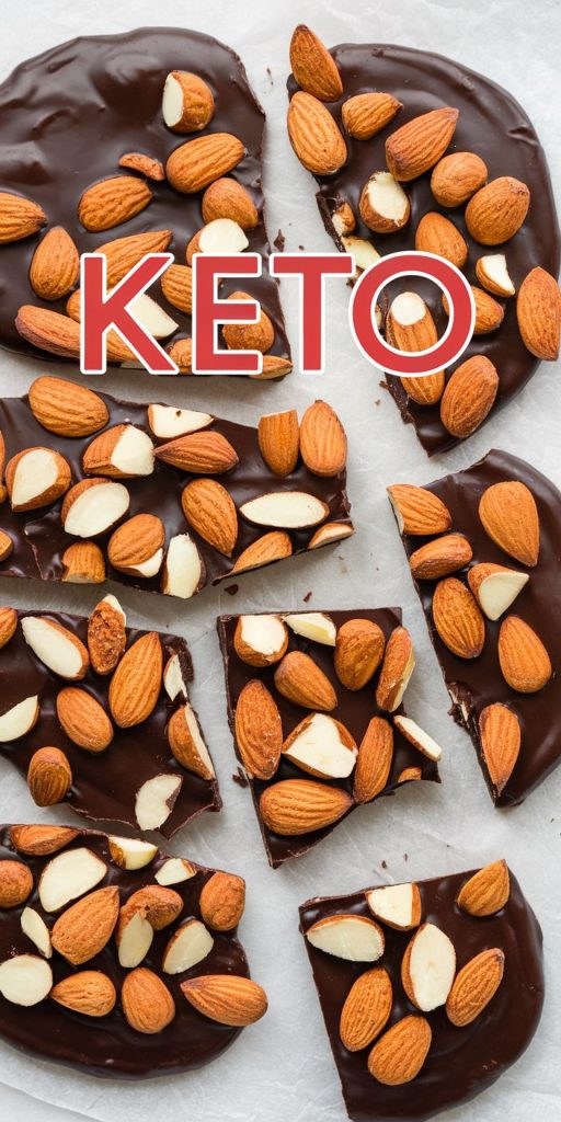 Keto Chocolate Almond Bark Recipe