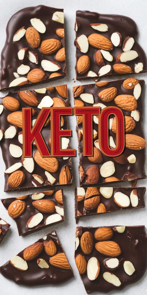 Keto Chocolate Almond Bark Recipe