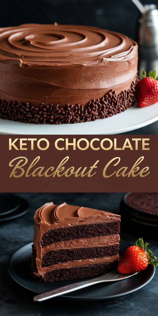 Keto Chocolate Blackout Cake Recipe