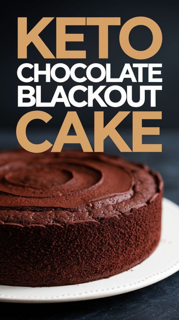 Keto Chocolate Blackout Cake Recipe