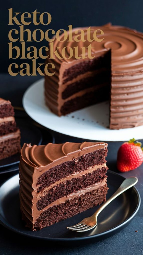 Keto Chocolate Blackout Cake Recipe