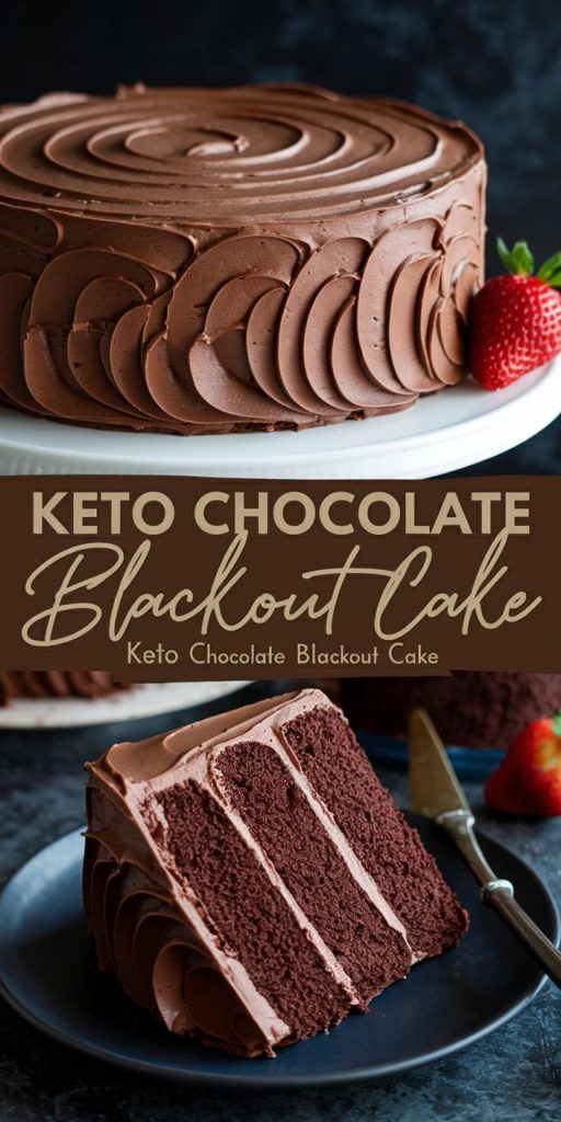 Keto Chocolate Blackout Cake Recipe