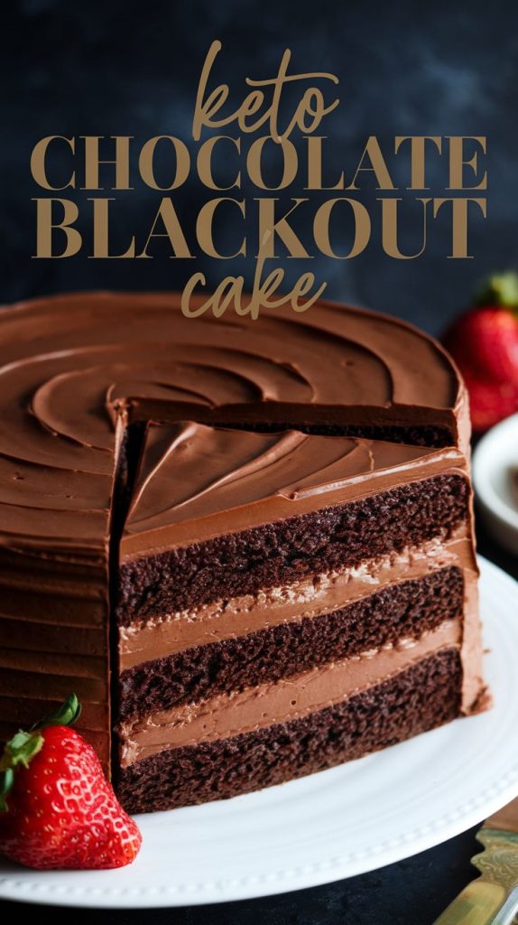 Keto Chocolate Blackout Cake Recipe