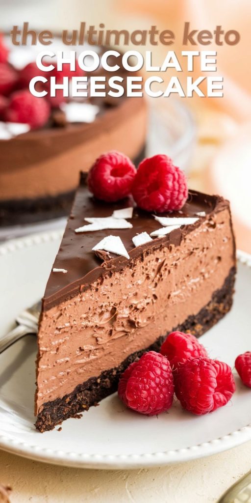 Keto Chocolate Cheesecake