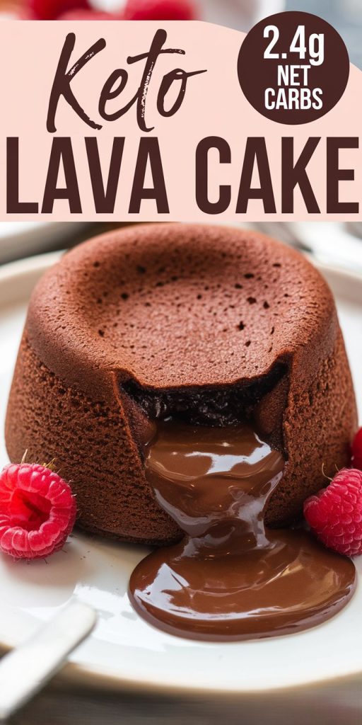 Keto Chocolate Lava Cake Recipe