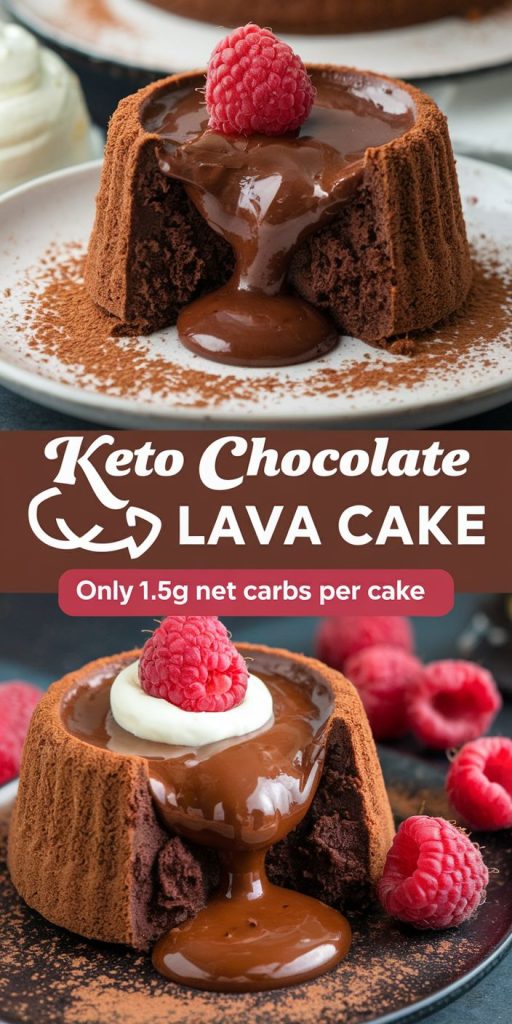 Keto Chocolate Lava Cake Recipe