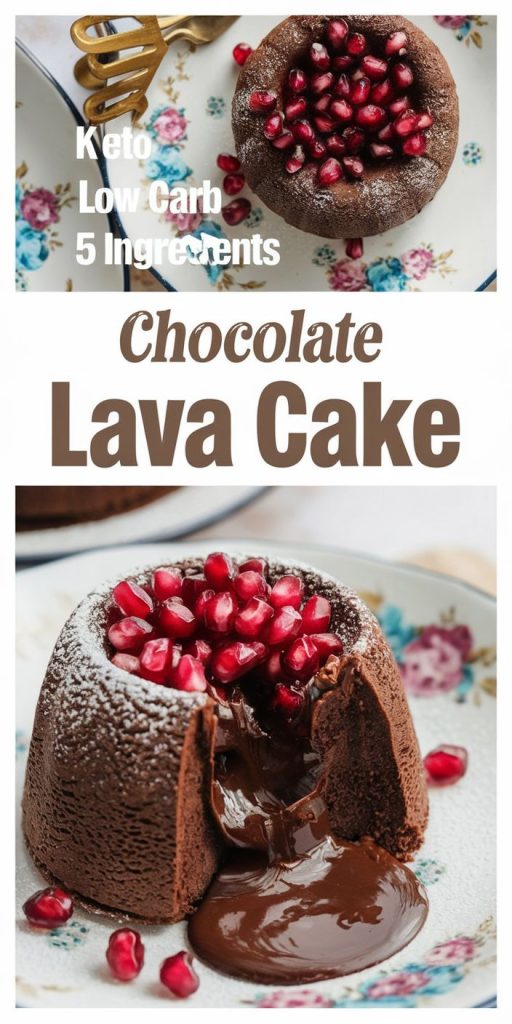 Keto Chocolate Lava Cake Recipe