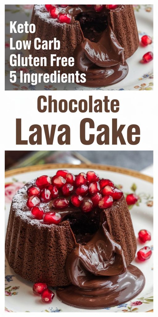 Keto Chocolate Lava Cake Recipe