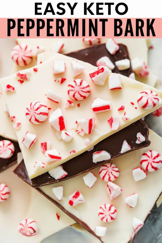 Keto Chocolate Peppermint Bark Recipe