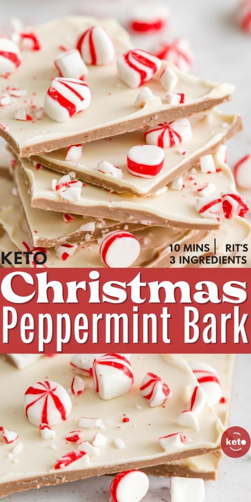 Keto Chocolate Peppermint Bark Recipe