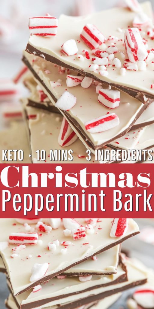 Keto Chocolate Peppermint Bark Recipe