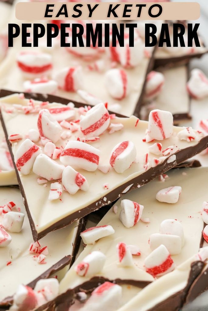 Keto Chocolate Peppermint Bark Recipe