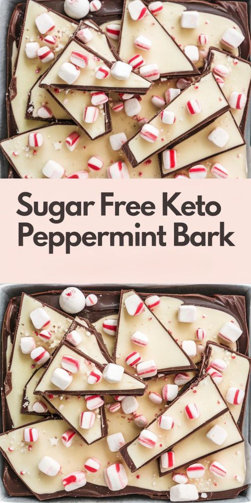 Keto Chocolate Peppermint Bark Recipe