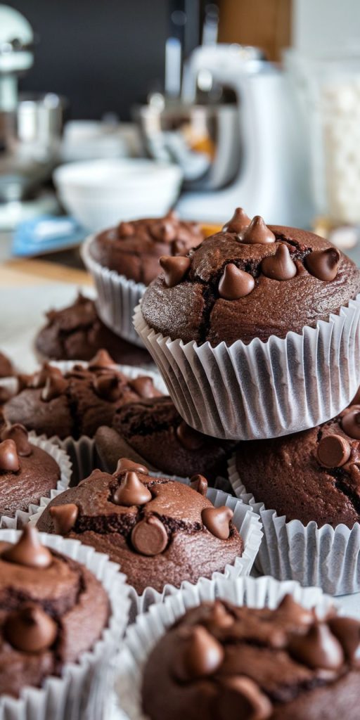 Keto Double Chocolate Muffins