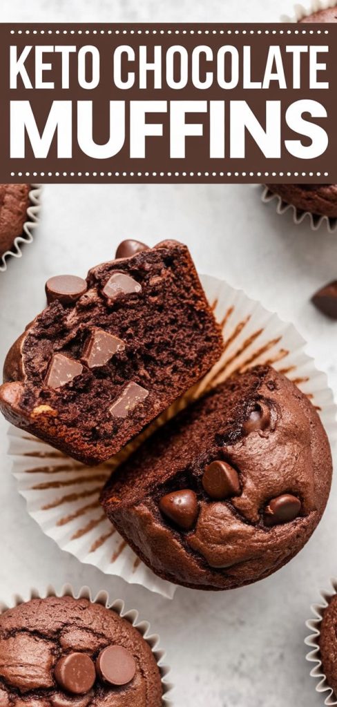 Keto Double Chocolate Muffins