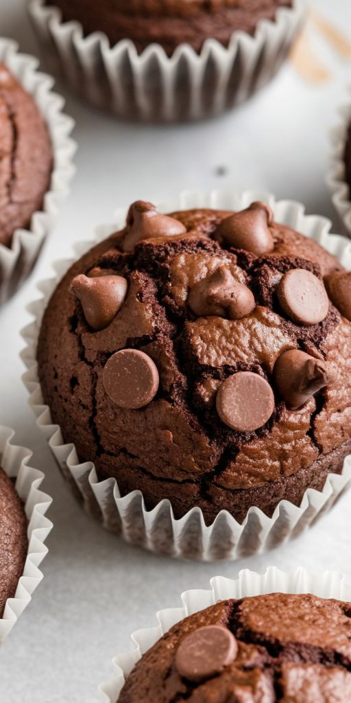 Keto Double Chocolate Muffins