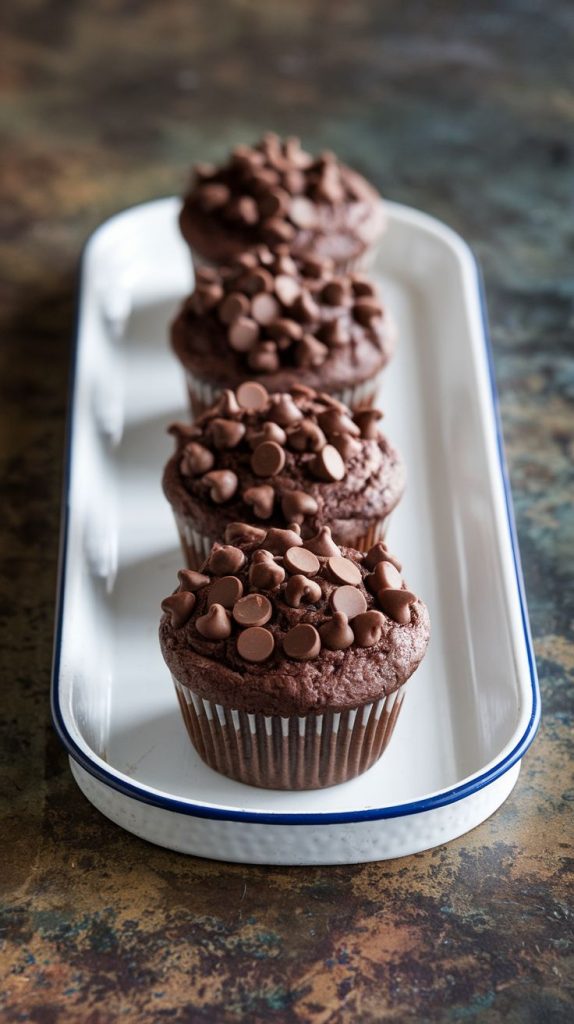 Keto Double Chocolate Muffins