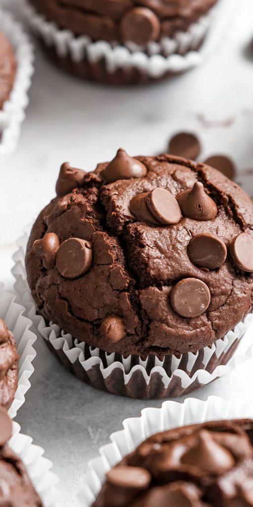 Keto Double Chocolate Muffins