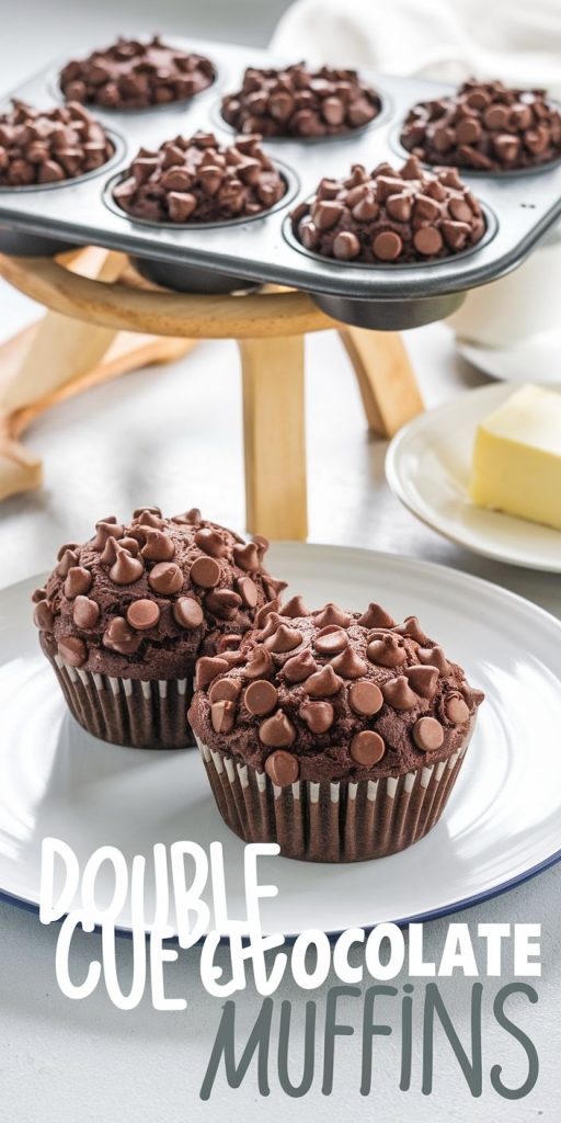 Keto Double Chocolate Muffins