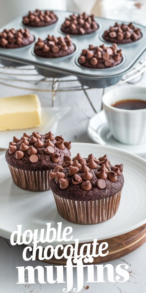 Keto Double Chocolate Muffins