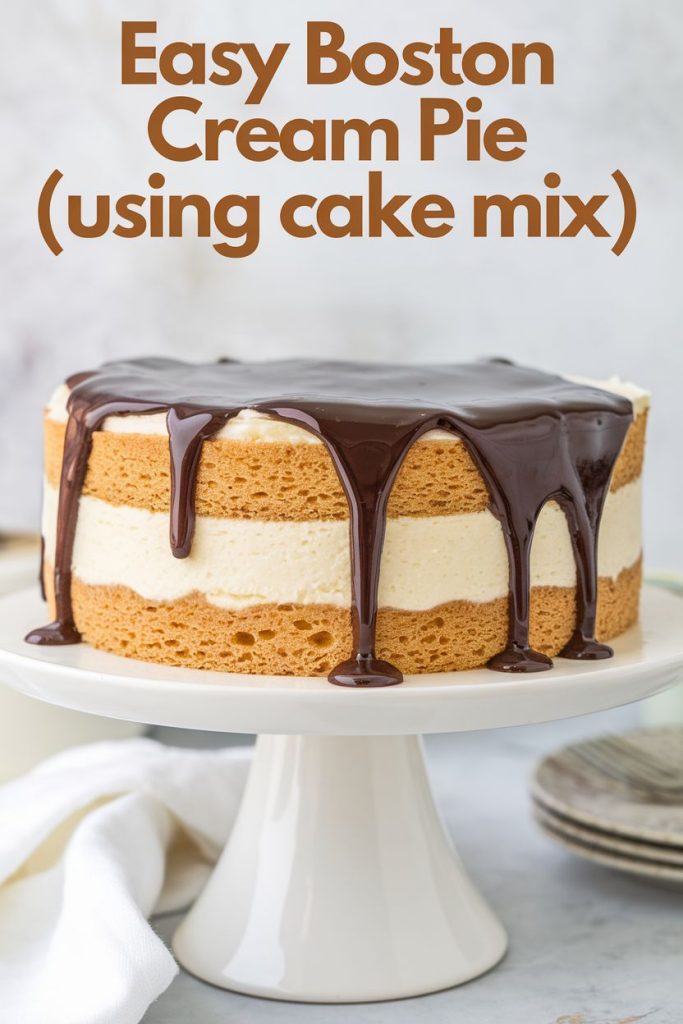 Boston Cream Pie Recipe