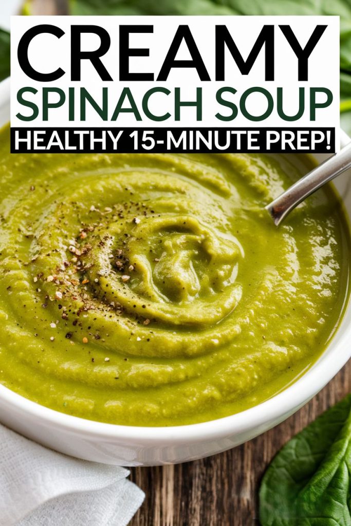 spinach soup Recipe