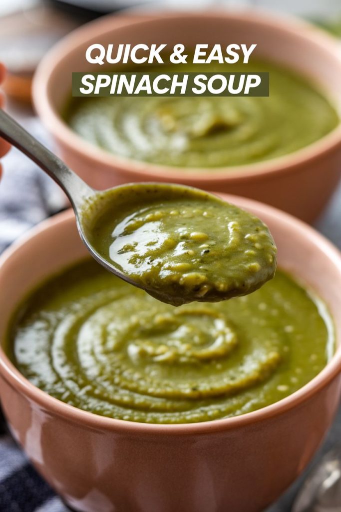 spinach soup Recipe