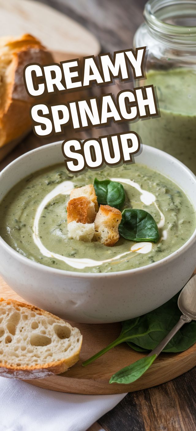 Spinach Soup Recipe - Feast Flick