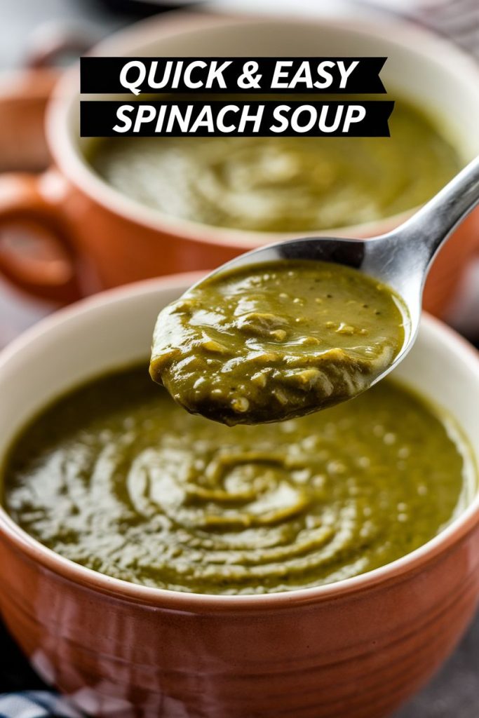 spinach soup Recipe