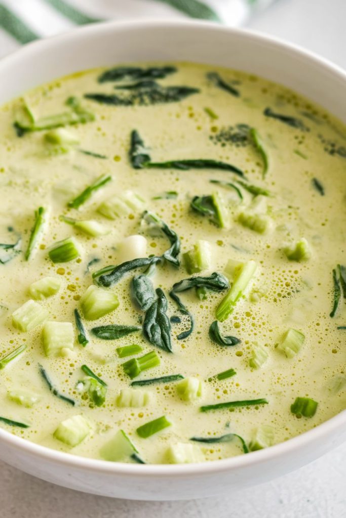 spinach soup Recipe