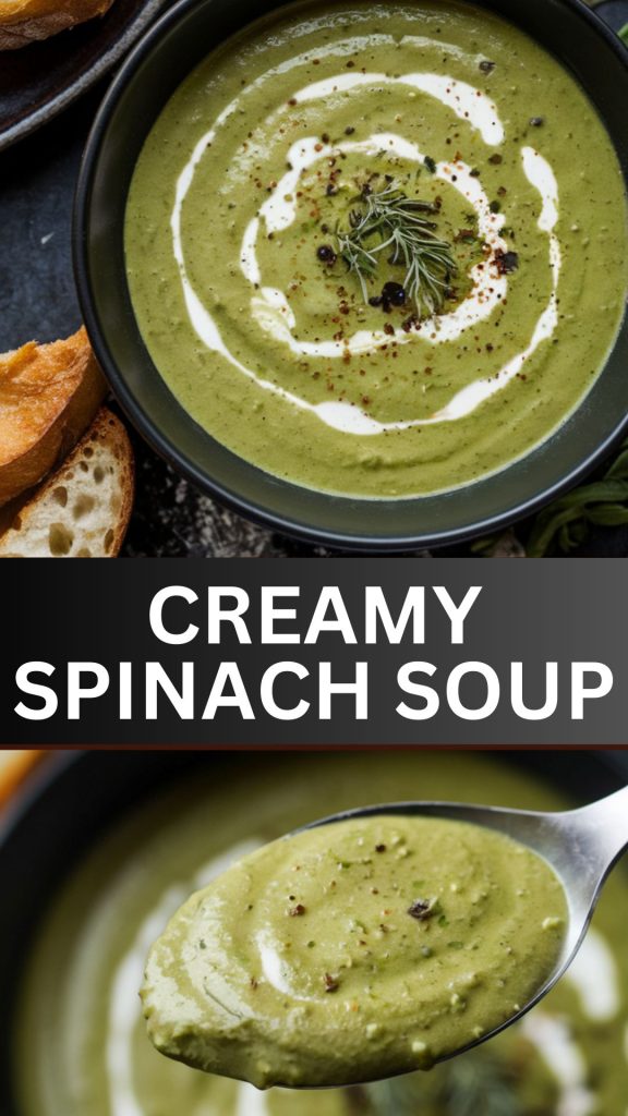 spinach soup Recipe