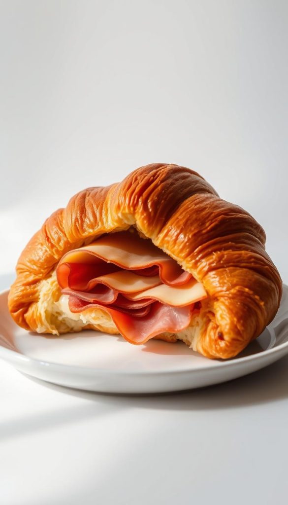 Baked Ham and Cheese Croissants Recipe