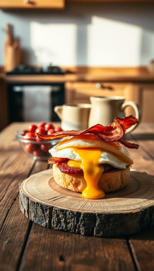 breakfast sandwich at home