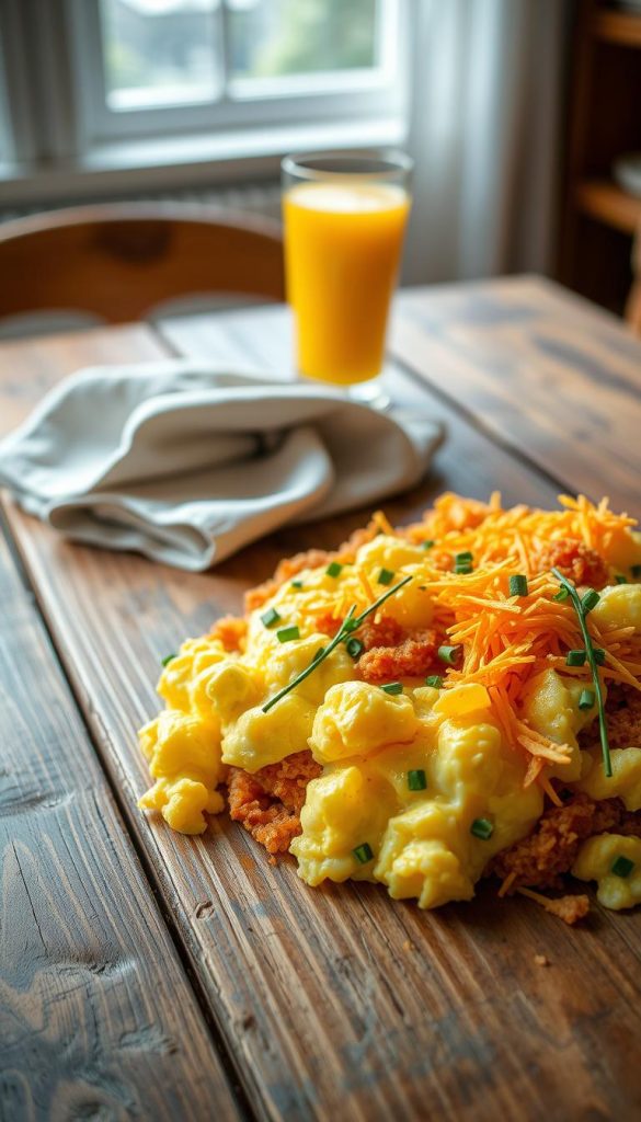 family brunch scramble presentation