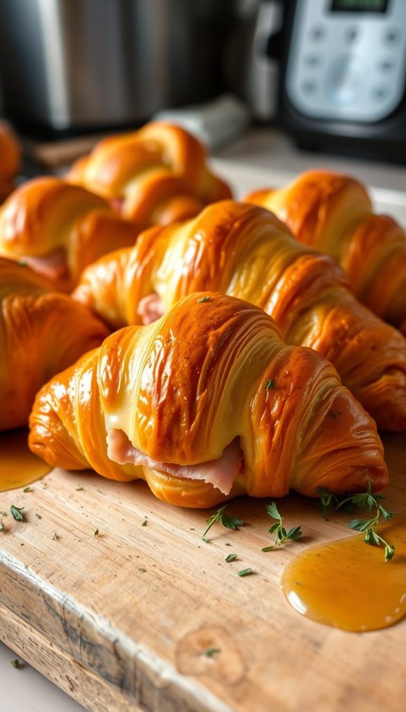 ham and cheese croissants