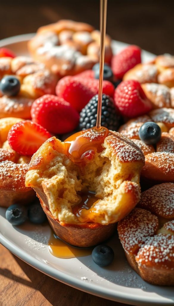 serving French toast muffins